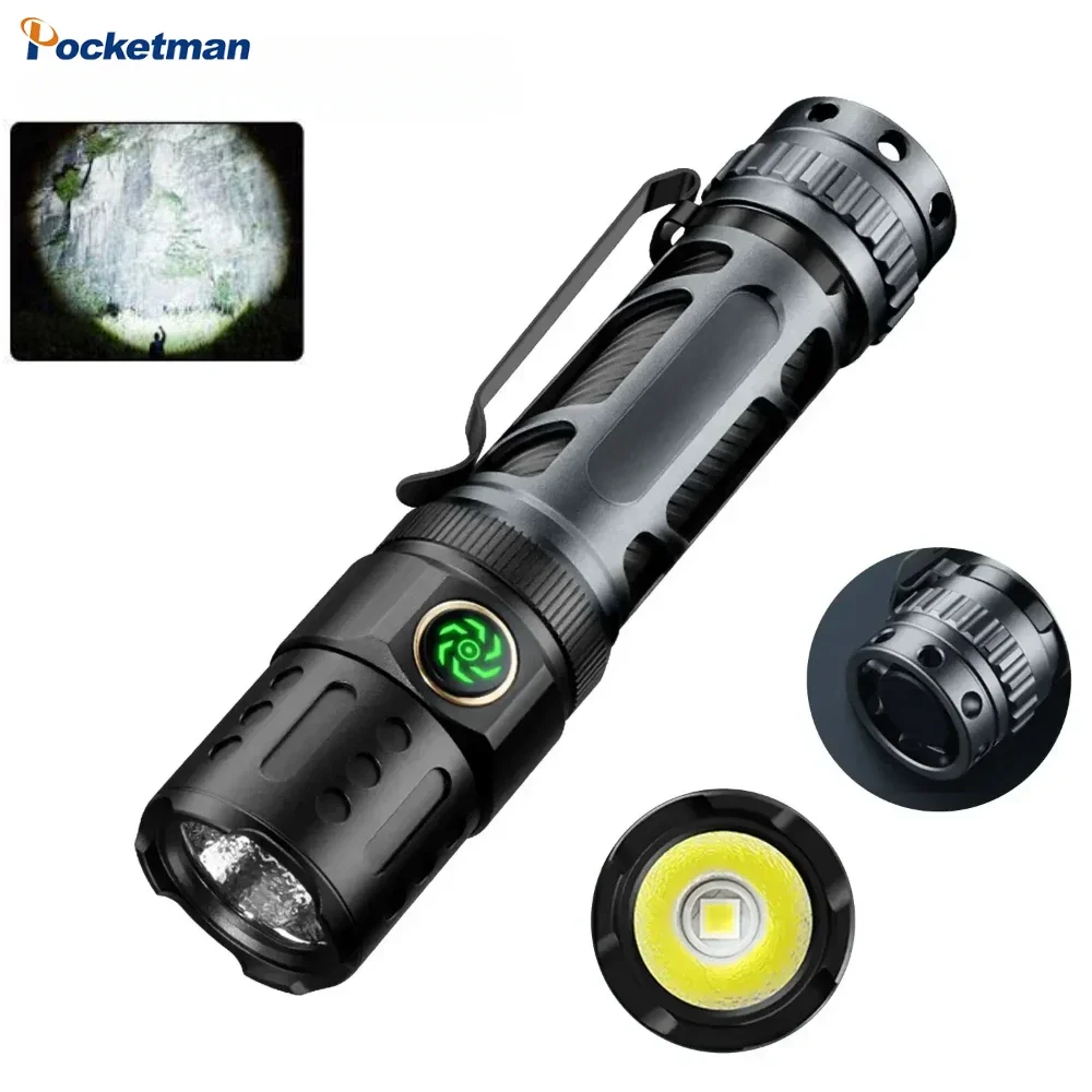Powerful Flashlight USB Rechargeable Tactical Flashlights Outdoor Waterproof Torch Emergency Work Light for Camping Hiking
Powerful Flashlight USB Rechargeable Tactical Flashlights Outdoor Waterproof Torch Emergency Work Light for Camping Hiking