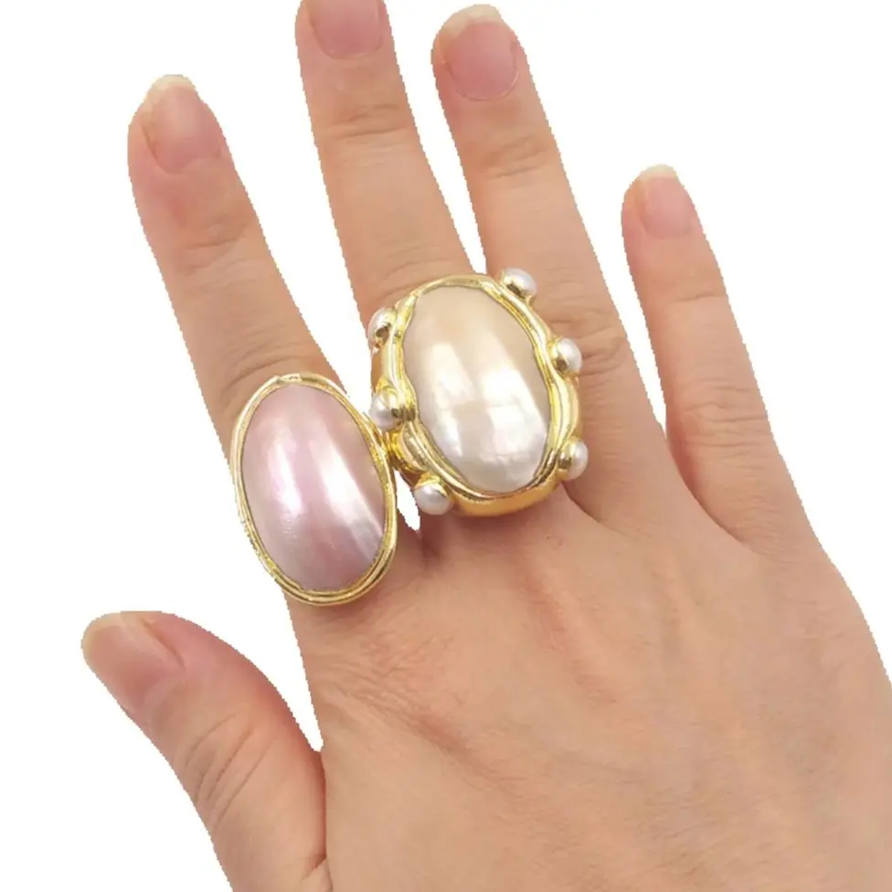 Новинка WT-MPR113: Кольцо с жемчугом Mabe, белое и розовое, с покрытием из 18-каратного золота, большое, эффектное, унисекс
Новинка WT-MPR113: Кольцо с жемчугом Mabe, белое и розовое, с покрытием из 18-каратного золота, большое, эффектное, унисекс