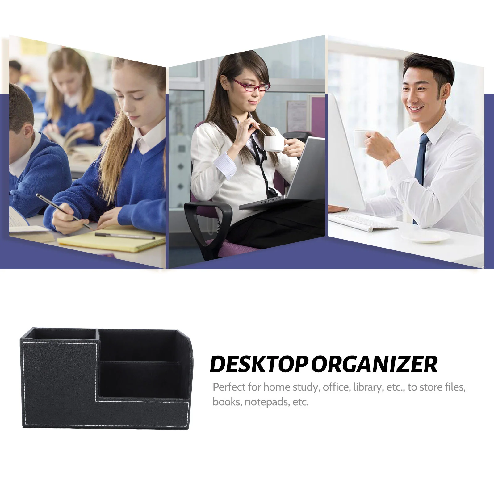 1pc Office Pen Holder Premium Pu Multifunctional Stationery Organizer Desktop Storage For Pens Phones Business Cards
1pc Office Pen Holder Premium Pu Multifunctional Stationery Organizer Desktop Storage For Pens Phones Business Cards