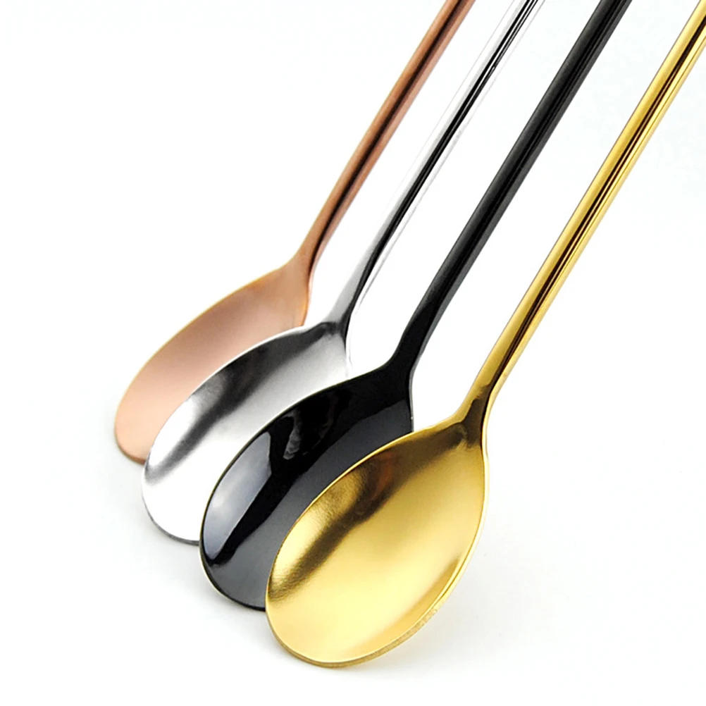 Stainless Steel Mixing Spoon Long Handle Coffee Ice Spoon Stirring Cocktail Dessert Eco-Friendly Reusable Rose Gold Color
Stainless Steel Mixing Spoon Long Handle Coffee Ice Spoon Stirring Cocktail Dessert Eco-Friendly Reusable Rose Gold Color