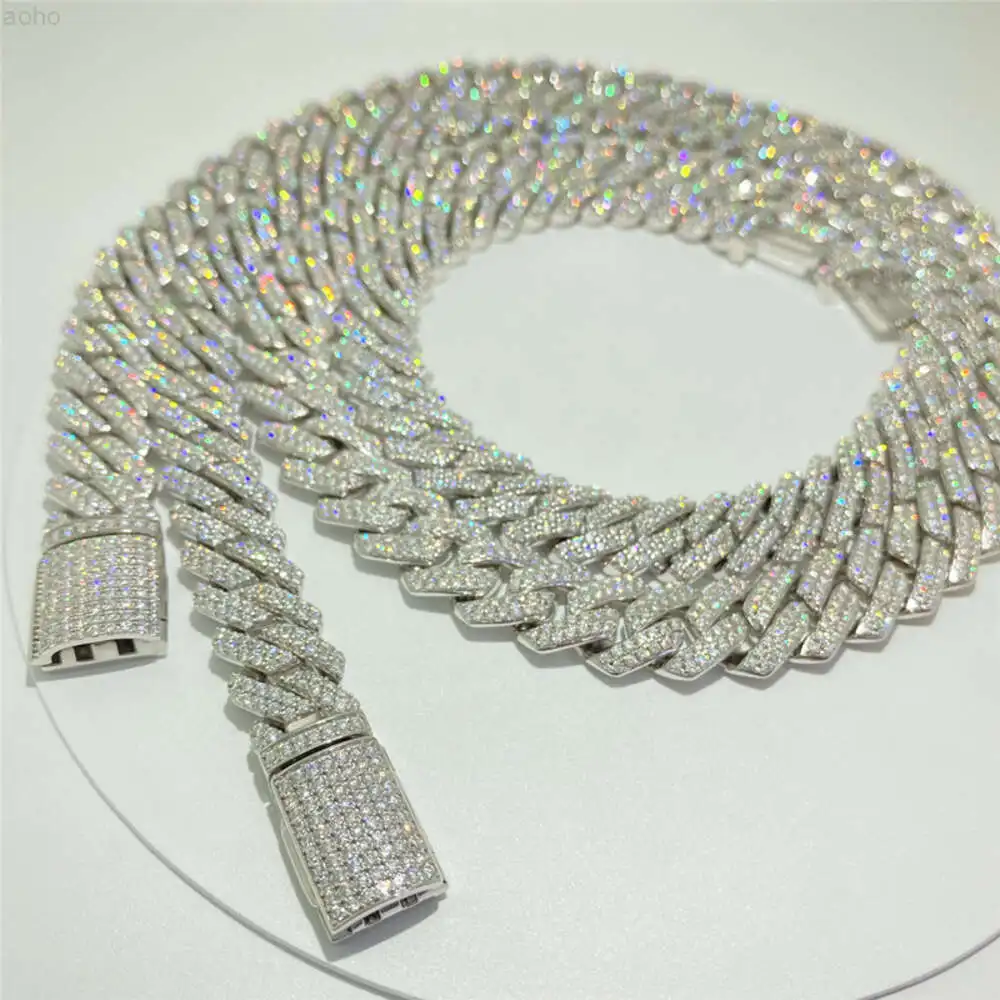 Fine Hip Hop Jewelry S925 Silver Moissanite Cuban Link Chain Vvs1 Moissanite Cuban Necklace Iced Out Diamond Cuban Bracelet
Fine Hip Hop Jewelry S925 Silver Moissanite Cuban Link Chain Vvs1 Moissanite Cuban Necklace Iced Out Diamond Cuban Bracelet