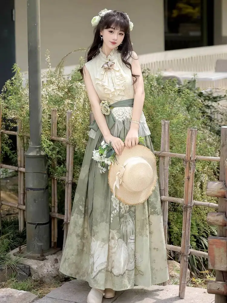 New Chinese Style National Style Han Elements Improve Hanfu Women Guofeng Tops Skirt Fiesta Carnival Halloween Cos Cosplay
New Chinese Style National Style Han Elements Improve Hanfu Women Guofeng Tops Skirt Fiesta Carnival Halloween Cos Cosplay