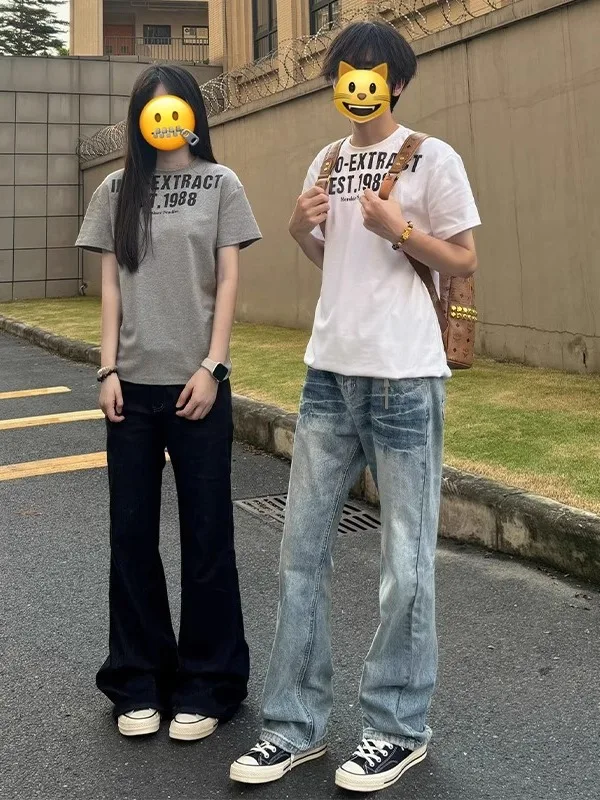 American Sle Slim Fit Jeans Men's Summer Thin Design Sense Straight Leg Pants Couple's Lightning Pattern Jeans Casual Wear
American Sle Slim Fit Jeans Men's Summer Thin Design Sense Straight Leg Pants Couple's Lightning Pattern Jeans Casual Wear