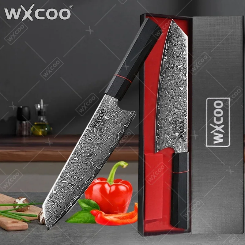 WXCOO 8inch Japanese Kitchen Knife Sushi Knife Kiritsuke Chef's Knives for Meat Vegetable Ultra Damascus Steel 67 Layer Kitchen
WXCOO 8inch Japanese Kitchen Knife Sushi Knife Kiritsuke Chef's Knives for Meat Vegetable Ultra Damascus Steel 67 Layer Kitchen