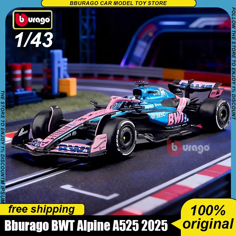 New In Stock Bburago 1:43 F1 Bwt Alpine A525 2025 #10 #43 Alloy Miniature Bwt Renault Racing Team Diecast Model Car Toy Kid Gift
New In Stock Bburago 1:43 F1 Bwt Alpine A525 2025 #10 #43 Alloy Miniature Bwt Renault Racing Team Diecast Model Car Toy Kid Gift