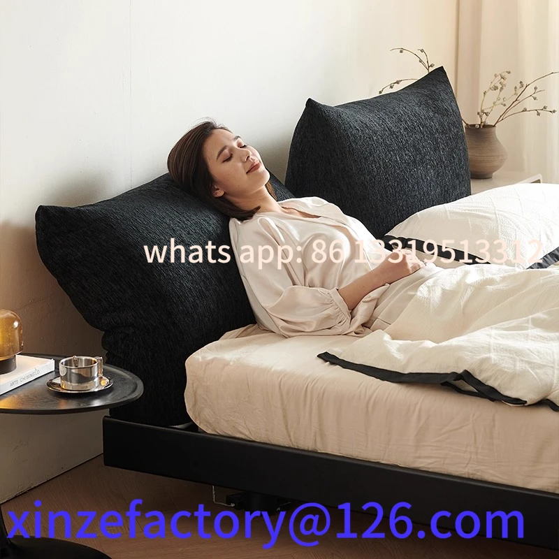 Customizable soft bag bedside simple 1.8 meters minimalist double bed solid wood suspension
Customizable soft bag bedside simple 1.8 meters minimalist double bed solid wood suspension