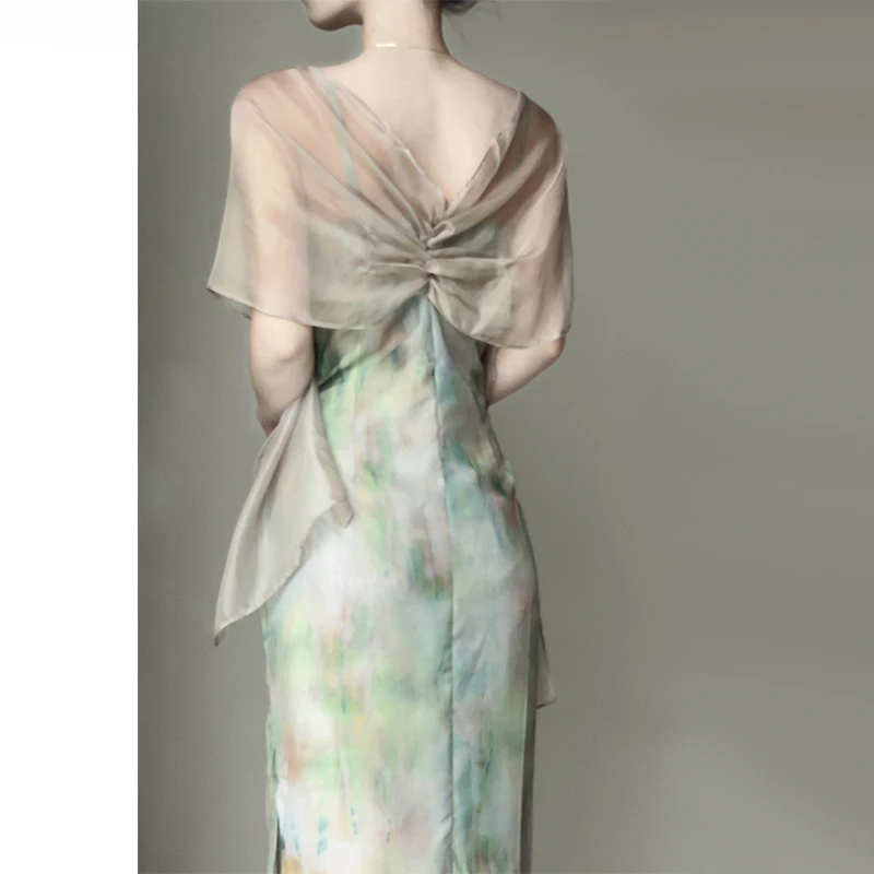 Original Retro New Chinese Style Halter Summer Dress Women Young Girl Elegant Dresses Summer Dress Women Vestidos De Mujer
Original Retro New Chinese Style Halter Summer Dress Women Young Girl Elegant Dresses Summer Dress Women Vestidos De Mujer