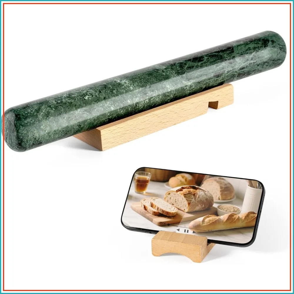 Marble French Rolling Pin 12 Inch Non Stick Polished Dough Roller for Baking Pizza Pie Crust Cookie Pastry Bread
Marble French Rolling Pin 12 Inch Non Stick Polished Dough Roller for Baking Pizza Pie Crust Cookie Pastry Bread