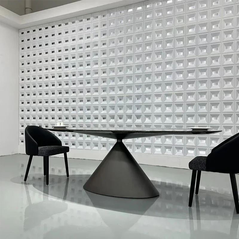 Итальянский минималистичный овальный стол, импортный роскошный каменный обеденный стол из высококачественной каменной плиты
Итальянский минималистичный овальный стол, импортный роскошный каменный обеденный стол из высококачественной каменной плиты