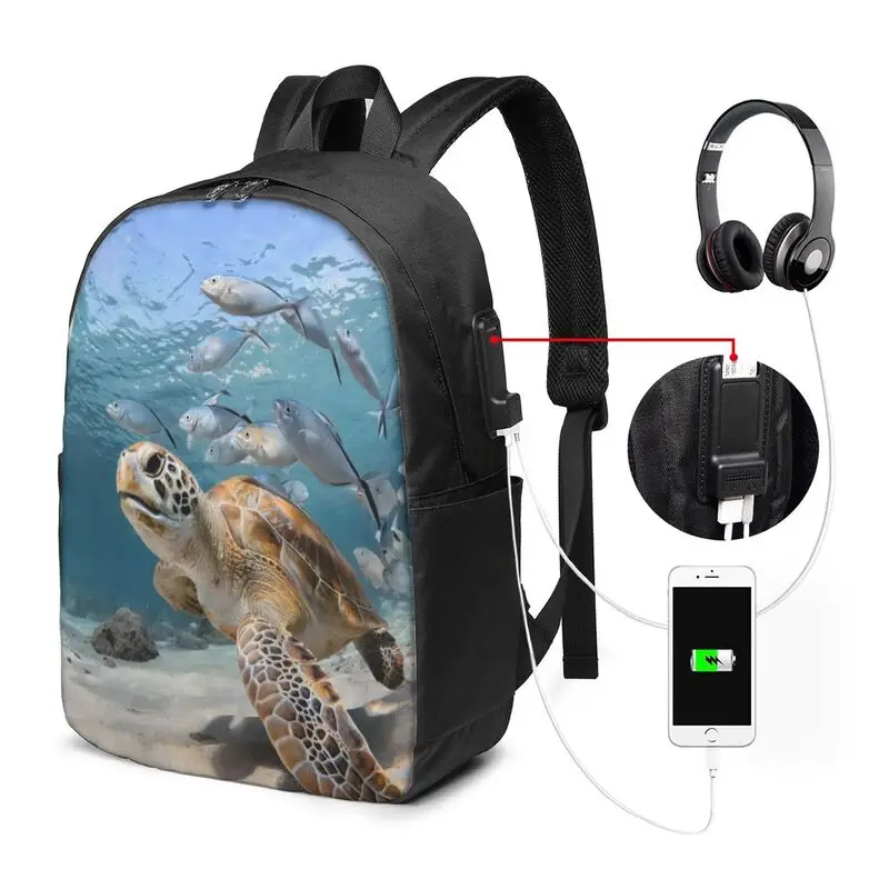 Dolphins, turtles, octopuses, starfish underwater world Backpack School Suitable for student holiday travel laptop USB Backpack
Dolphins, turtles, octopuses, starfish underwater world Backpack School Suitable for student holiday travel laptop USB Backpack