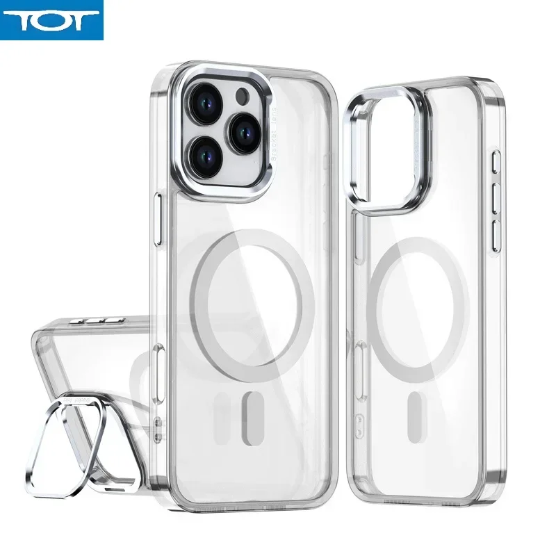 Transparent Magsafe magnetic phone case suitable For iPhone16 15 14 13 12Pro Max camera lens holder hard PC anti drop phone case
Transparent Magsafe magnetic phone case suitable For iPhone16 15 14 13 12Pro Max camera lens holder hard PC anti drop phone case