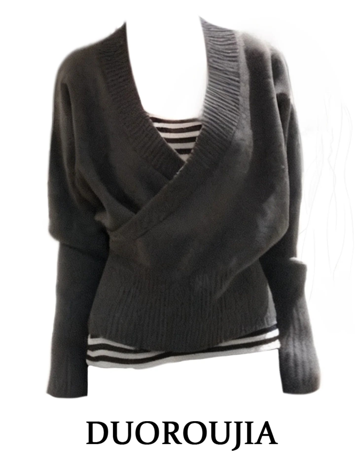 DUOR plus Size Knitted V-Neck Open Cardigan Women's Loose Autumn Winter Two-Piece Set Slimming Casual Style Long Sleeve
DUOR plus Size Knitted V-Neck Open Cardigan Women's Loose Autumn Winter Two-Piece Set Slimming Casual Style Long Sleeve