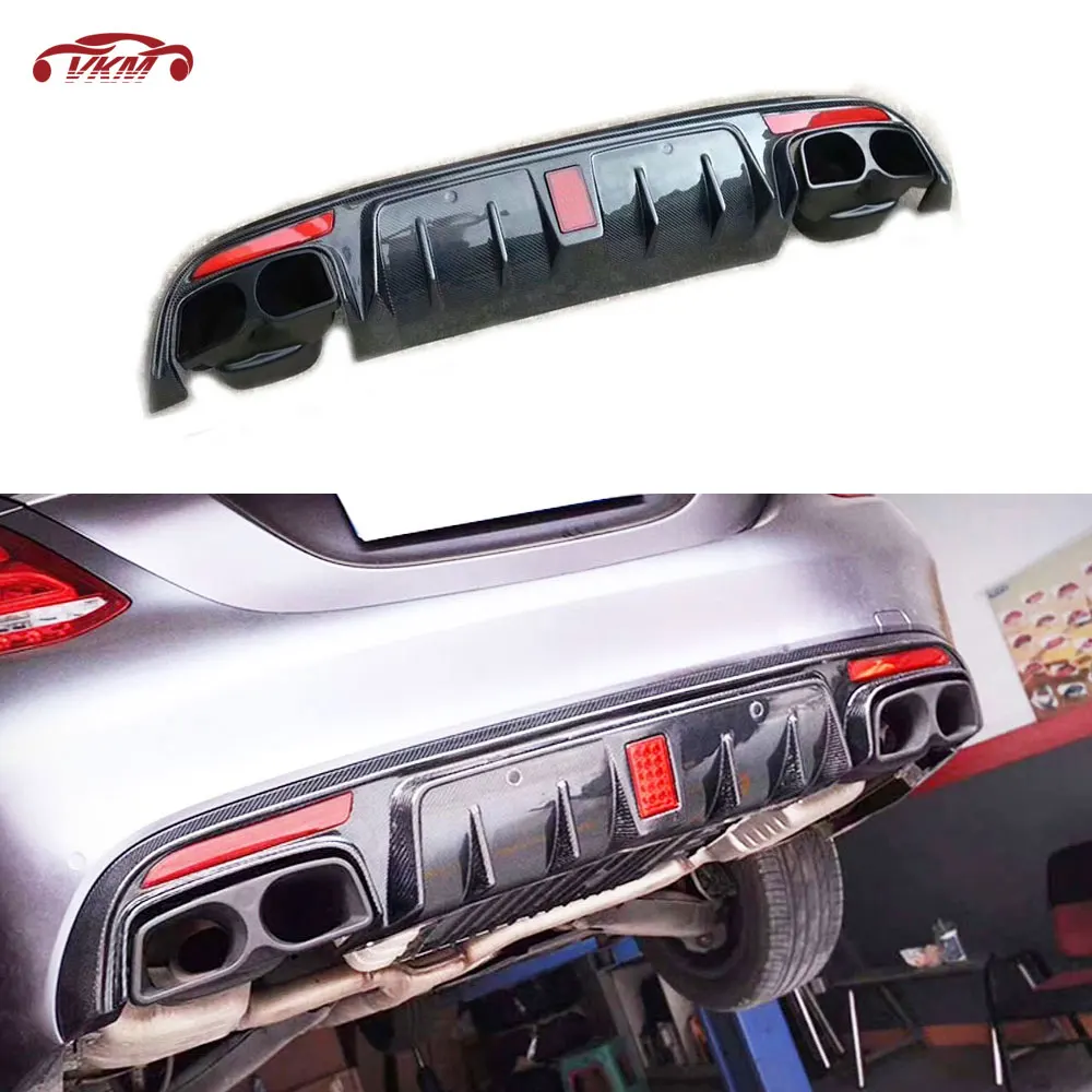 Carbon Fiber B Style Rear Bumper Lip Diffuser with Lamp Exhaust Tips For Benz C Class W205 C43 C63 AMG Sport 4 Door 2015-2020
Carbon Fiber B Style Rear Bumper Lip Diffuser with Lamp Exhaust Tips For Benz C Class W205 C43 C63 AMG Sport 4 Door 2015-2020