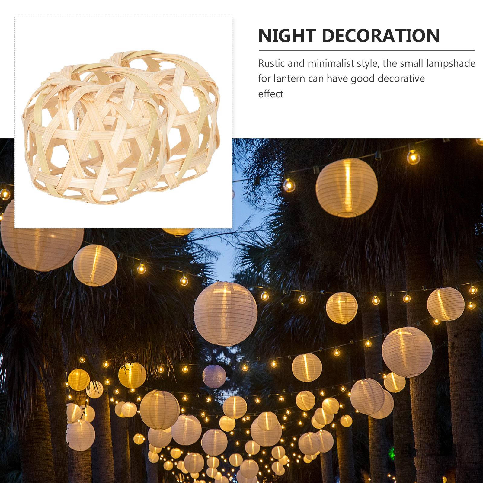 2Pcs Bamboo Lantern Shade Small Woven Lampshades Rustic Lamp Cover Replacement Lampshade for Small Lantern Lamp Shade
2Pcs Bamboo Lantern Shade Small Woven Lampshades Rustic Lamp Cover Replacement Lampshade for Small Lantern Lamp Shade