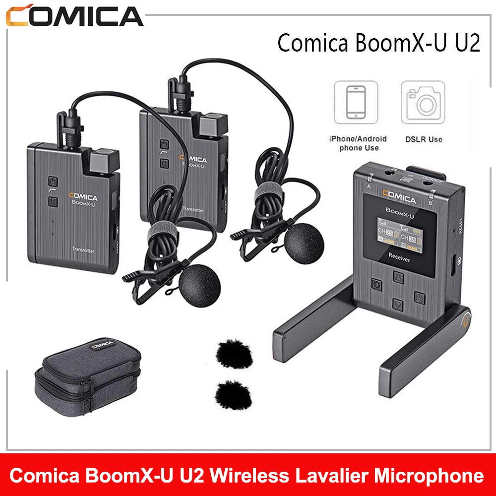 Comica BoomX-U U2 Mini UHF Wireless Lavalier Microphone Dual-Channel 2 Transmitter 1 Receiver Multi-Functional 120m Transmission
Comica BoomX-U U2 Mini UHF Wireless Lavalier Microphone Dual-Channel 2 Transmitter 1 Receiver Multi-Functional 120m Transmission