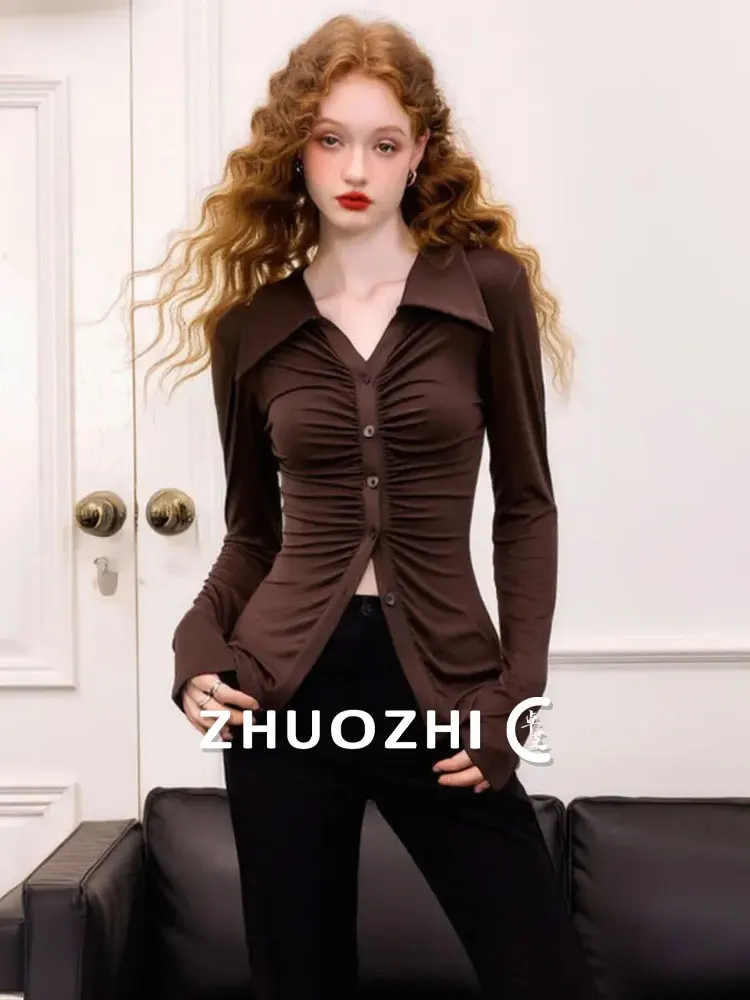 Женский кардиган ZhuoZhi с длинным рукавом, приталенный, с плиссированным воротником, элегантный, стройнящий, для работы и повседневной носки
Женский кардиган ZhuoZhi с длинным рукавом, приталенный, с плиссированным воротником, элегантный, стройнящий, для работы и повседневной носки