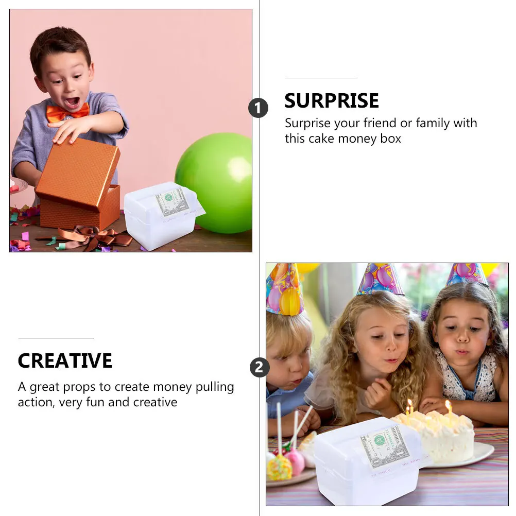 Cake Money Pulling Box Prop 1Set Creative Dollar Bill Insertion Surprise Birthday Party Supplies Eyecatching Decoration
Cake Money Pulling Box Prop 1Set Creative Dollar Bill Insertion Surprise Birthday Party Supplies Eyecatching Decoration