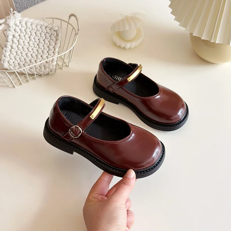 Retro Children Girls Shoes Fashion Wine Red Kids Leather Shoes Simple New Spring Autumn Princess Causal Shoes Versatile Non-slip
Retro Children Girls Shoes Fashion Wine Red Kids Leather Shoes Simple New Spring Autumn Princess Causal Shoes Versatile Non-slip