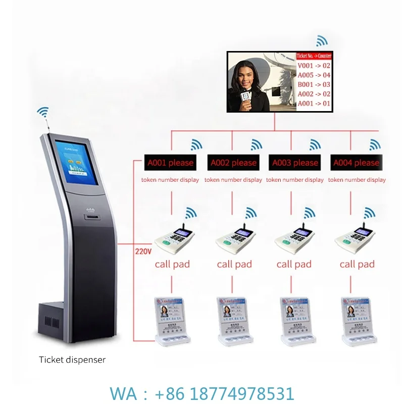 Машина для очереди и вызова шкафа. Запрос клемм самообслуживания. Универсальная машина, сенсорный экран, многофункциональный.
Машина для очереди и вызова шкафа. Запрос клемм самообслуживания. Универсальная машина, сенсорный экран, многофункциональный.