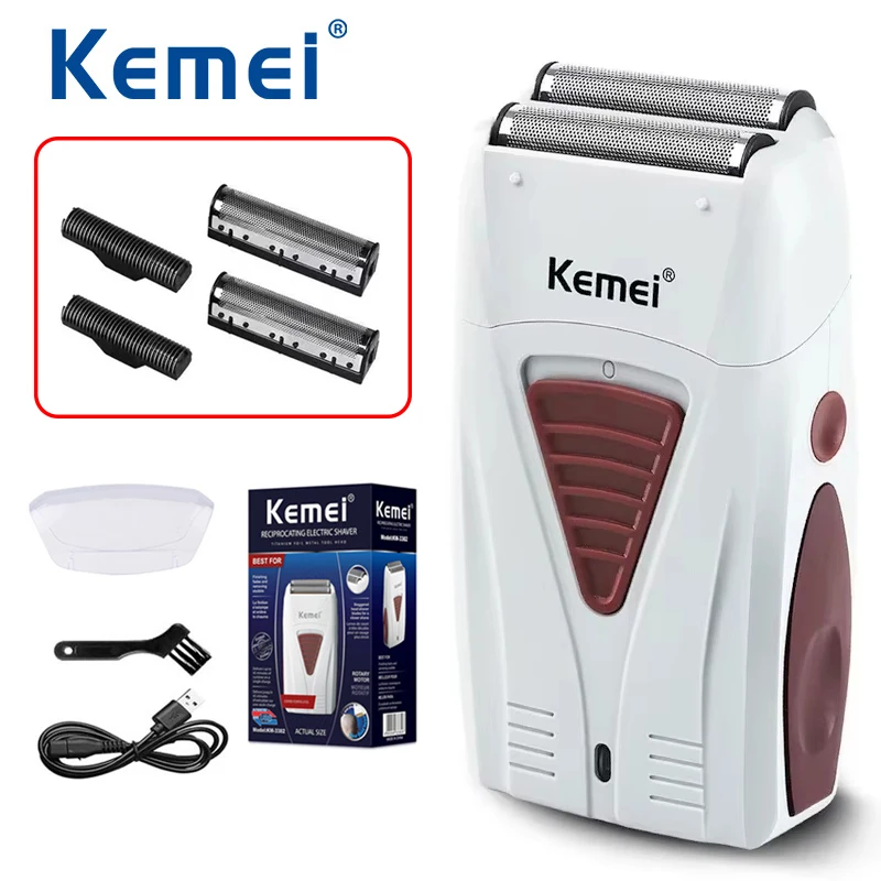 Kemei KM-3382 Rechargeable Electric Shaver USB Charging Razor Reciprocating Beard Trimmer Men's Shaving Machine
Kemei KM-3382 Rechargeable Electric Shaver USB Charging Razor Reciprocating Beard Trimmer Men's Shaving Machine