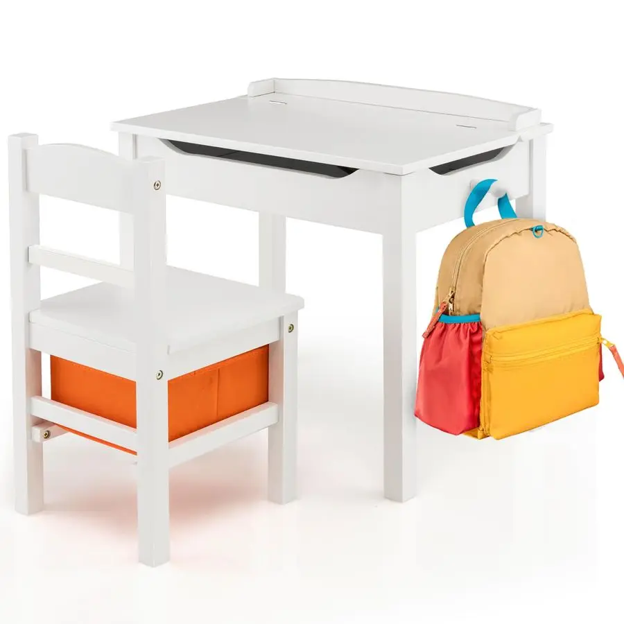 Kids Table and Chair Set, Flip Top Toddler Study Desk w Chair for Playroom amp Nursery, Wood Activity Table Set w Storage Space,
Kids Table and Chair Set, Flip Top Toddler Study Desk w Chair for Playroom amp Nursery, Wood Activity Table Set w Storage Space,