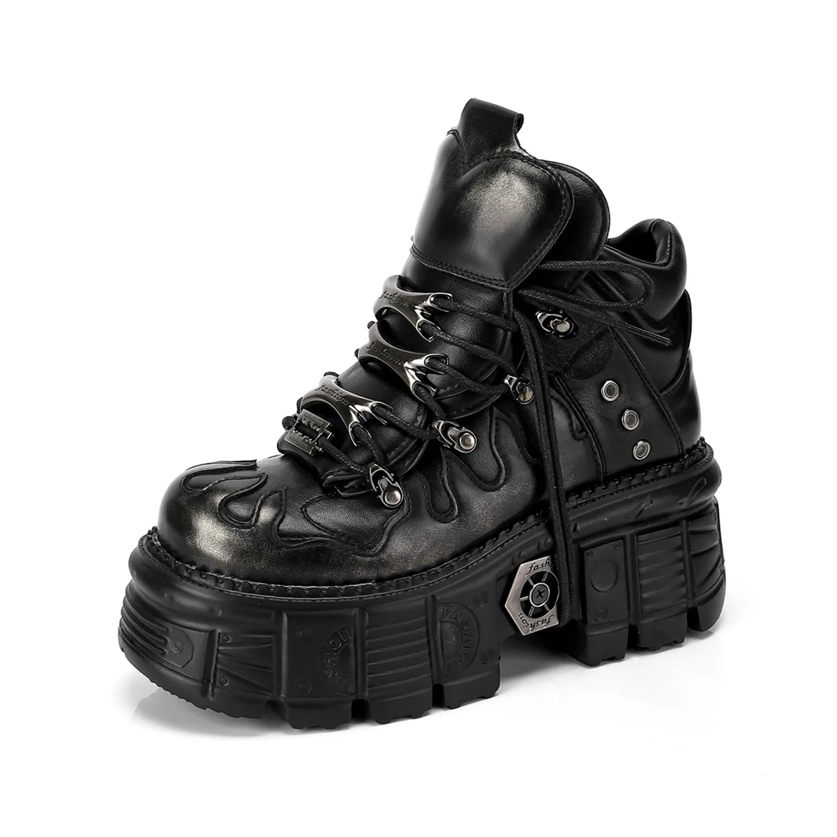2026 Men and Women Goth Dark Muffin Platform Punk Metal Heightening Single Locomotive Polishing Cycling Shoes
2026 Men and Women Goth Dark Muffin Platform Punk Metal Heightening Single Locomotive Polishing Cycling Shoes
