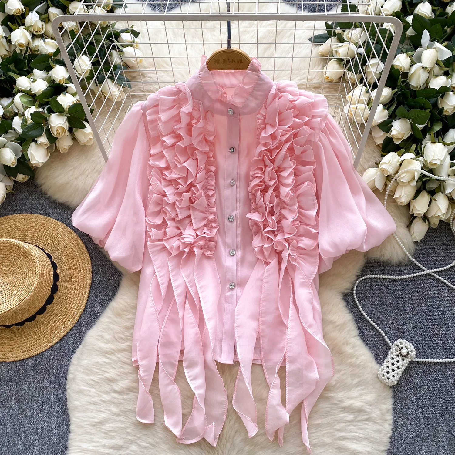 Vintage sweet Bandage Lace Puff Long Sleeve Blouse Slim Elegant Korean Fashion Sexy Spring Summer Women Shirt Femme Blusa
Vintage sweet Bandage Lace Puff Long Sleeve Blouse Slim Elegant Korean Fashion Sexy Spring Summer Women Shirt Femme Blusa