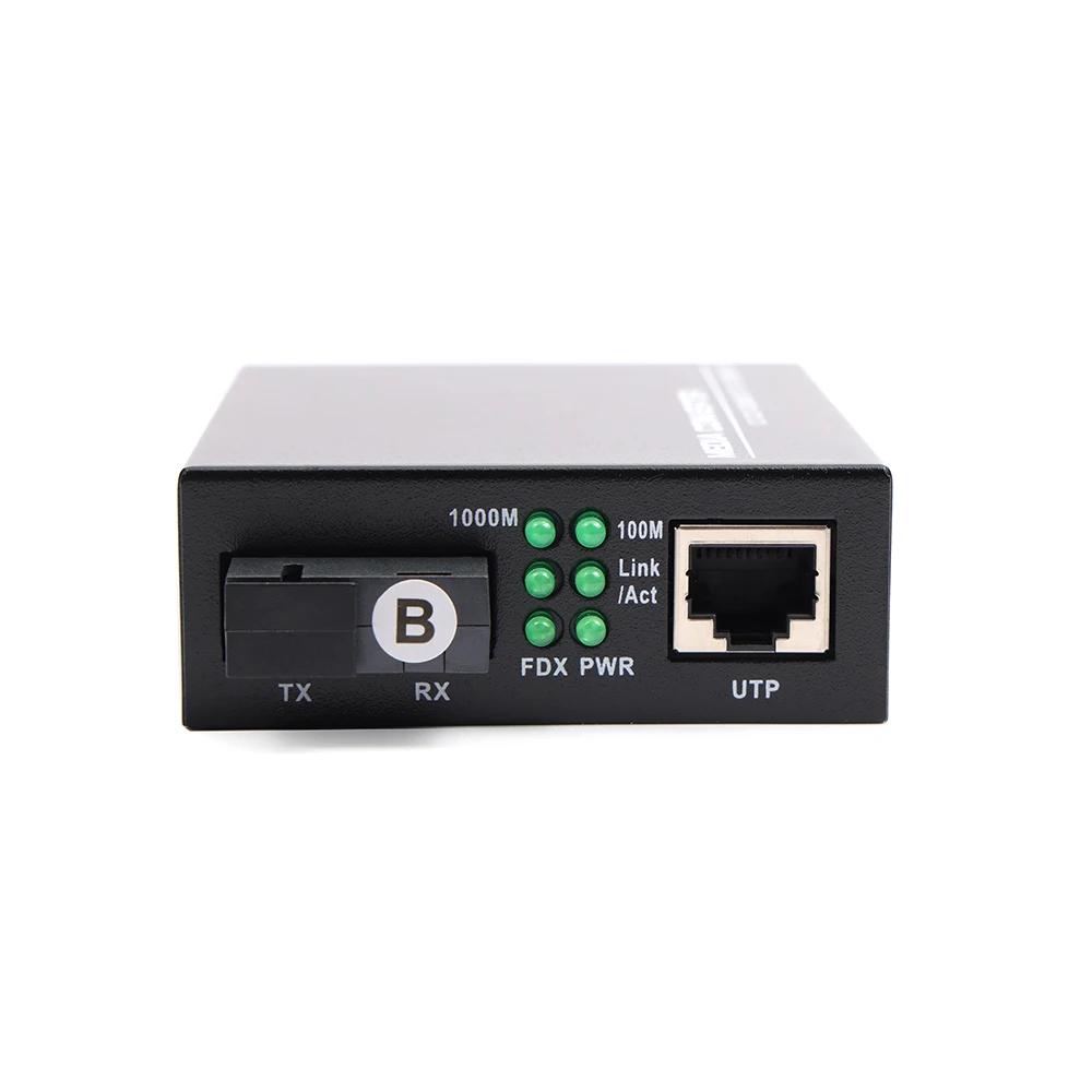 Gigabit Media Converter 10/100/1000Mbps Single Fiber Optic Equipment 20km SC with 1310/1550nm
Gigabit Media Converter 10/100/1000Mbps Single Fiber Optic Equipment 20km SC with 1310/1550nm