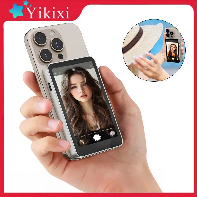 Selfie Display Screen,Mobile Phone Rear Split Screen Device,Mobile Phone Selfie Magnetic Projector with Bluetooth Remote Control
Selfie Display Screen,Mobile Phone Rear Split Screen Device,Mobile Phone Selfie Magnetic Projector with Bluetooth Remote Control