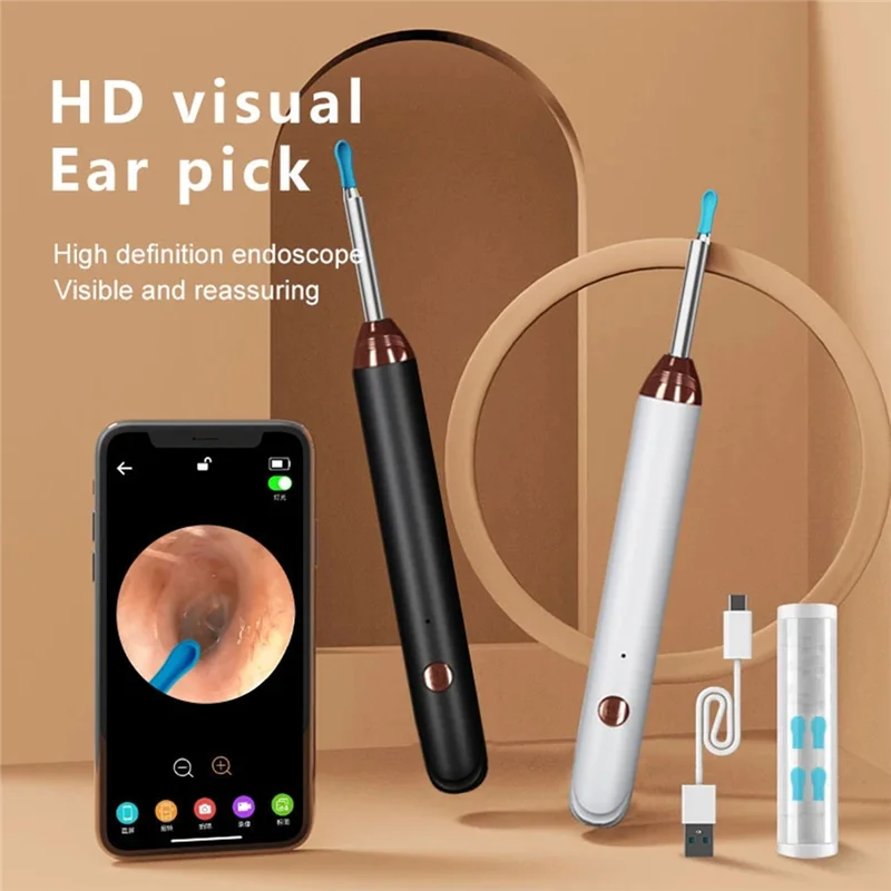 ABUI-Smart Visual Ear Cleaner Wireless Wifi Ear Pick Otoscope Camera Borescope Luminous Ear Wax Health Care Ear Cleaner Kit
ABUI-Smart Visual Ear Cleaner Wireless Wifi Ear Pick Otoscope Camera Borescope Luminous Ear Wax Health Care Ear Cleaner Kit
