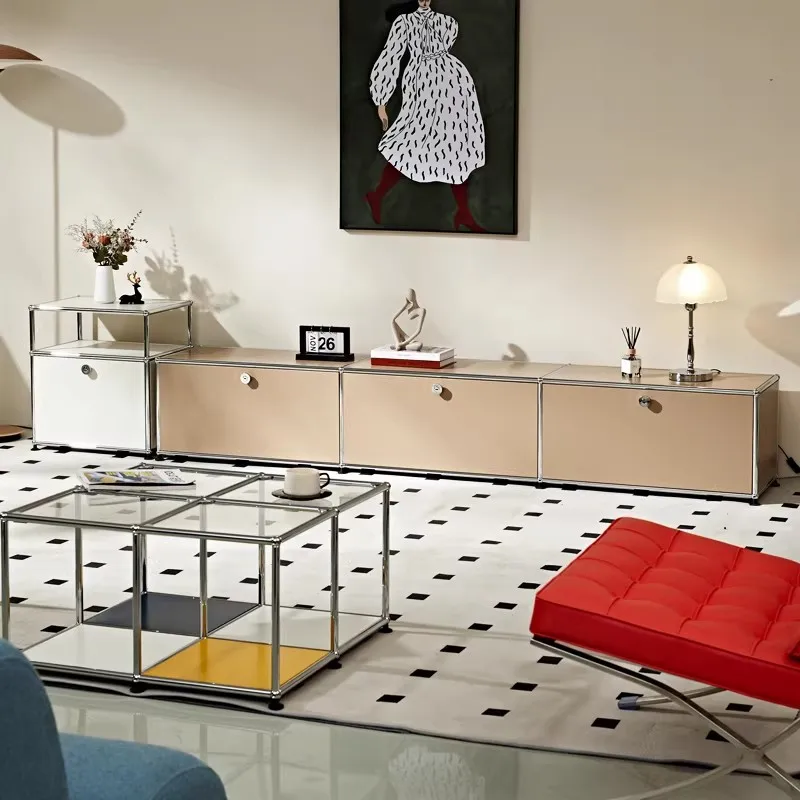 Modern Module Sideboard TV Stand Storage Cabinet Shelf Modular DIY Furniture Metal Stainless Steel Organizer for Home Office
Modern Module Sideboard TV Stand Storage Cabinet Shelf Modular DIY Furniture Metal Stainless Steel Organizer for Home Office