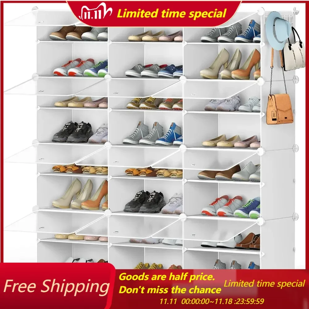 Shoe Storage, 8-Tier Shoe Rack Organizer for Closet 48 Pair Shoes Shelf Cabinet for Entryway, Bedroom and Hallway
Shoe Storage, 8-Tier Shoe Rack Organizer for Closet 48 Pair Shoes Shelf Cabinet for Entryway, Bedroom and Hallway