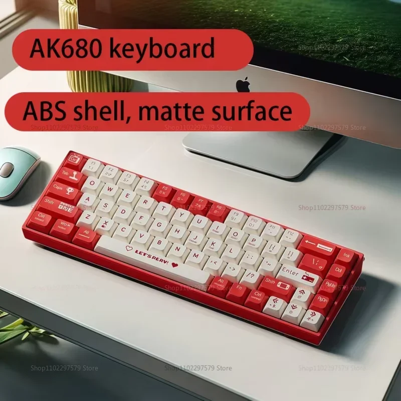 AK680 Gaming Mechanical Keyboard ABS Keycap 68 Keys Wired Wireless Bluetooth Keyboard Hot Swap Custom Gasket for Pc Laptop
AK680 Gaming Mechanical Keyboard ABS Keycap 68 Keys Wired Wireless Bluetooth Keyboard Hot Swap Custom Gasket for Pc Laptop