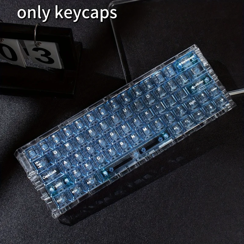 128 клавиш, синие и прозрачные колпачки для клавиш из поликарбоната, совместимые с механическими клавиатурами MX Switch - Cherry Contour, стабильная УФ-печать.
128 клавиш, синие и прозрачные колпачки для клавиш из поликарбоната, совместимые с механическими клавиатурами MX Switch - Cherry Contour, стабильная УФ-печать.