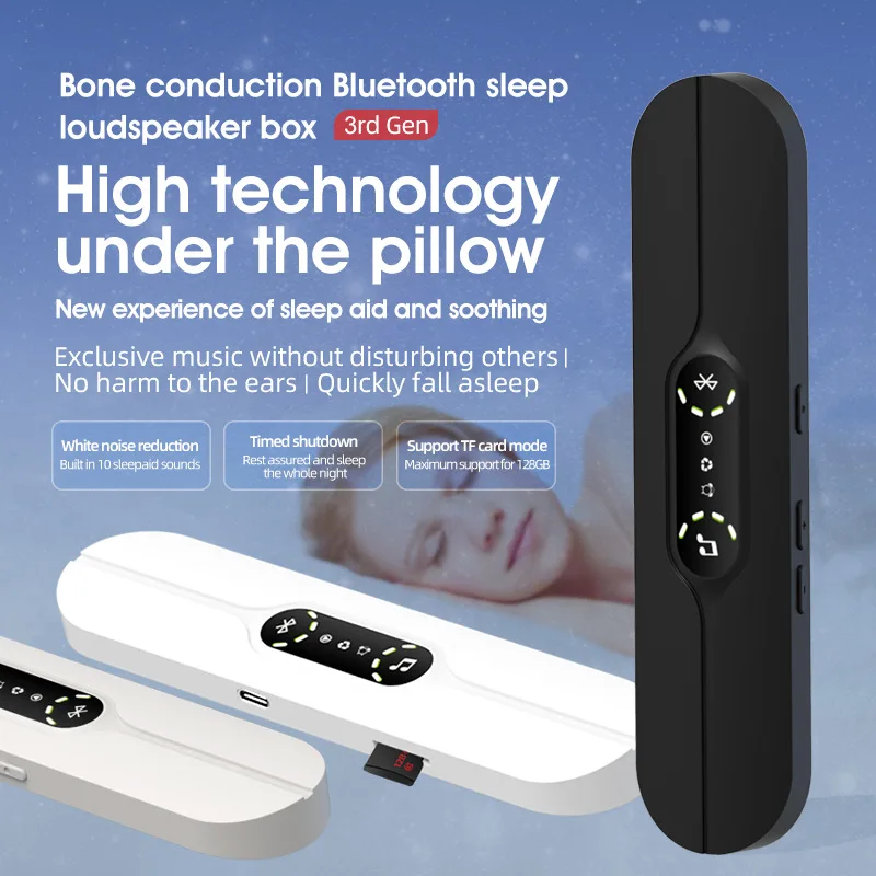 Bone conduction audio sleep speaker sleep instrument artifact new pillow high sound quality bluetooth noise
Bone conduction audio sleep speaker sleep instrument artifact new pillow high sound quality bluetooth noise