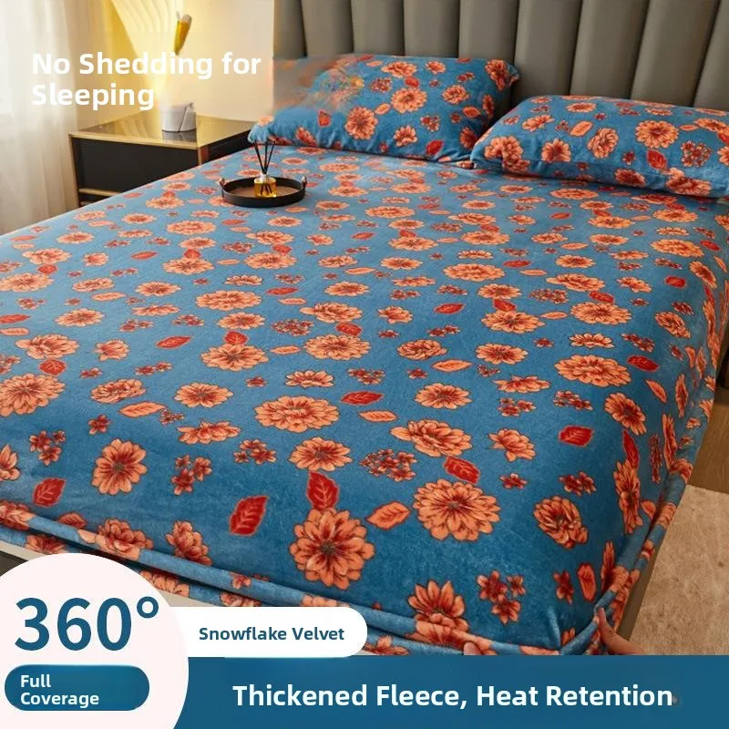 Home Use Fleece Liner Mattress Protector Anti-Slip Crystal Velvet Bed Canopy Single Floral Milk Fleece Plush Bedding Cover
Home Use Fleece Liner Mattress Protector Anti-Slip Crystal Velvet Bed Canopy Single Floral Milk Fleece Plush Bedding Cover