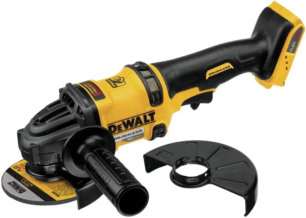 DEWALT FLEXVOLT 60V MAX* Angle Grinder with Kickback Brake, Tool Only (DCG414B)
DEWALT FLEXVOLT 60V MAX* Angle Grinder with Kickback Brake, Tool Only (DCG414B)