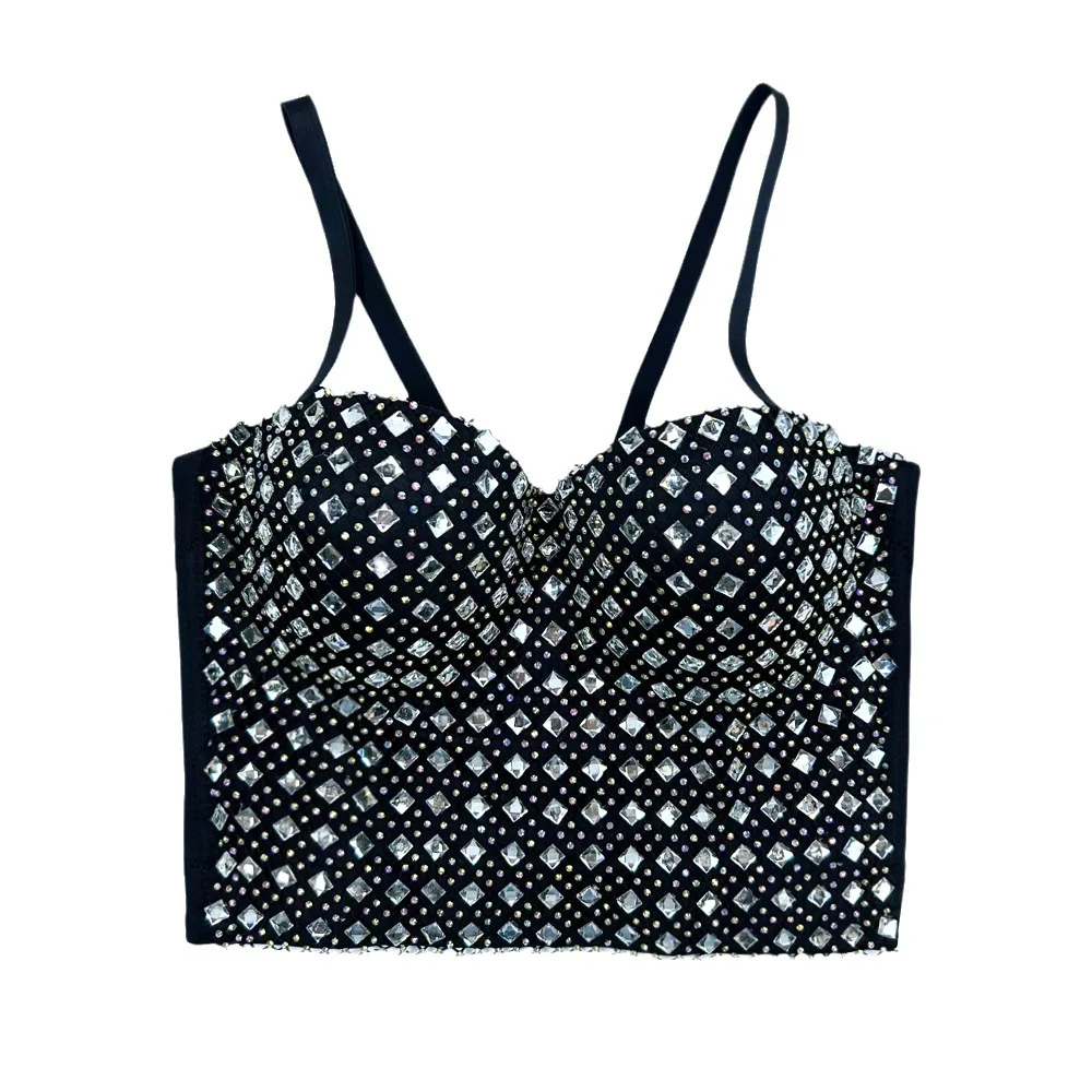 Женский топ-бюстье со стразами - корсет, жилеты на шнуровке, сексуальный топ-труба для женщин, модные эластичные бюстье на косточках для верхней одежды
Женский топ-бюстье со стразами - корсет, жилеты на шнуровке, сексуальный топ-труба для женщин, модные эластичные бюстье на косточках для верхней одежды