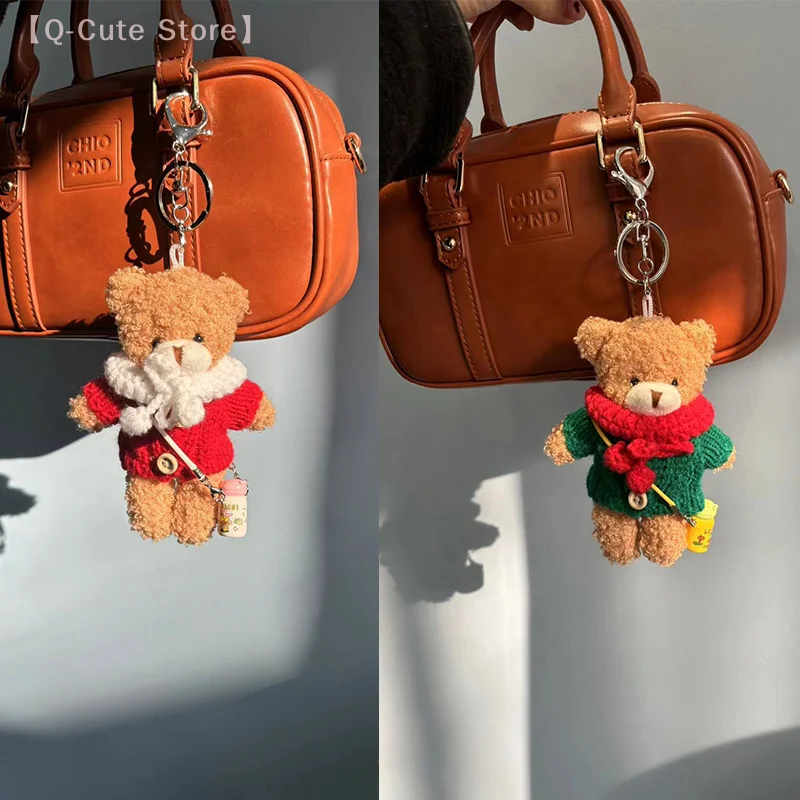 Exquisite Mini Plush Bear Keychain; Ideal for Bag Pendants; Kawaii Teddy Bear Doll Accessories Included. 
Exquisite Mini Plush Bear Keychain; Ideal for Bag Pendants; Kawaii Teddy Bear Doll Accessories Included.