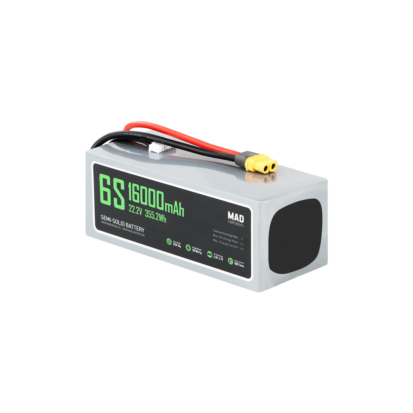 ATV 6S 16Ah High Power Drone Solid State Lithium Battery 6s Lipo 10000/16000/22000/23000/30000mah 22.2V Drone Battery For Fpv
ATV 6S 16Ah High Power Drone Solid State Lithium Battery 6s Lipo 10000/16000/22000/23000/30000mah 22.2V Drone Battery For Fpv