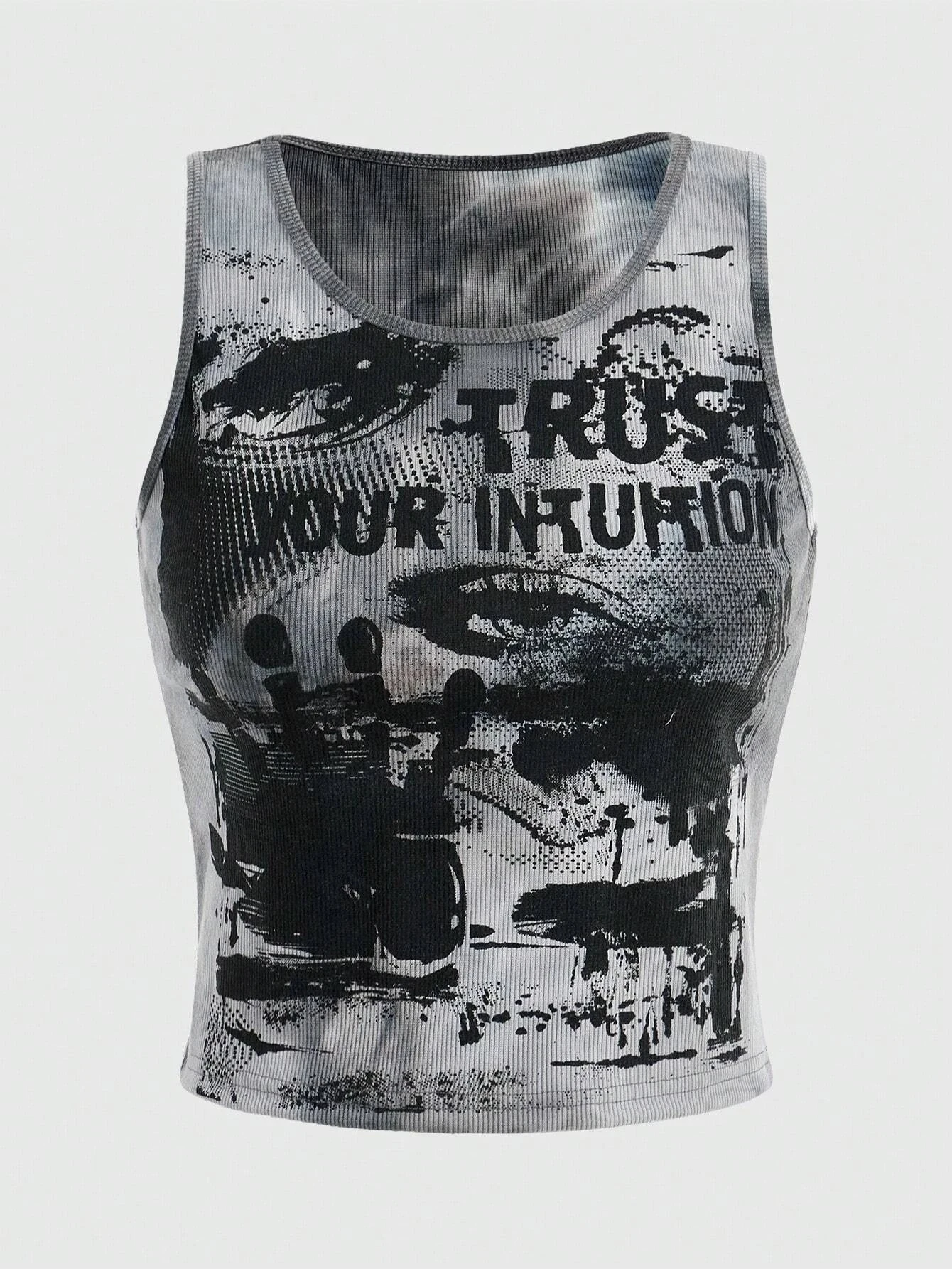 Tie Dye Eye Letter Graphic Tank Top Women Summer Y2K Clothes Casual Round Neck Sleeveless Crop Top Vest Streetwear
Tie Dye Eye Letter Graphic Tank Top Women Summer Y2K Clothes Casual Round Neck Sleeveless Crop Top Vest Streetwear