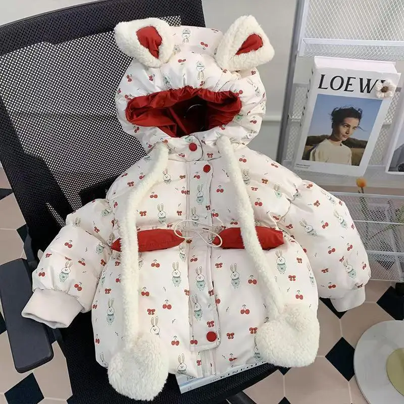 Girls' Cotton Jacket Winter Clothing 2025 New Style Western-style Baby Cotton Jacket With Added Fleece And Cotton Clip
Girls' Cotton Jacket Winter Clothing 2025 New Style Western-style Baby Cotton Jacket With Added Fleece And Cotton Clip