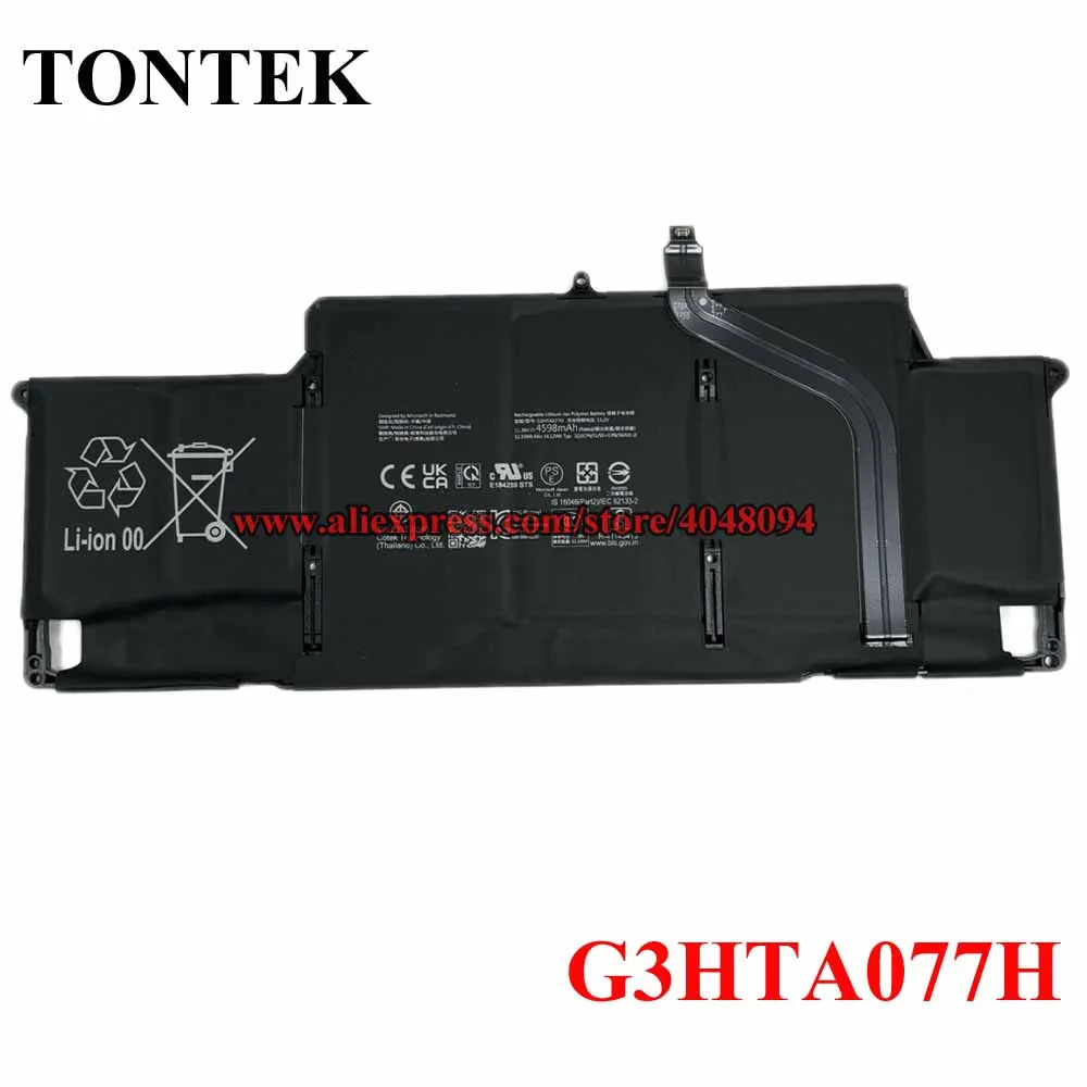 New G3HTA077H For Microsoft Surface Laptop 7 13.8" 13 inch Copilot 2036 2107 11.38V 52.33W 4598mAhh
New G3HTA077H For Microsoft Surface Laptop 7 13.8" 13 inch Copilot 2036 2107 11.38V 52.33W 4598mAhh