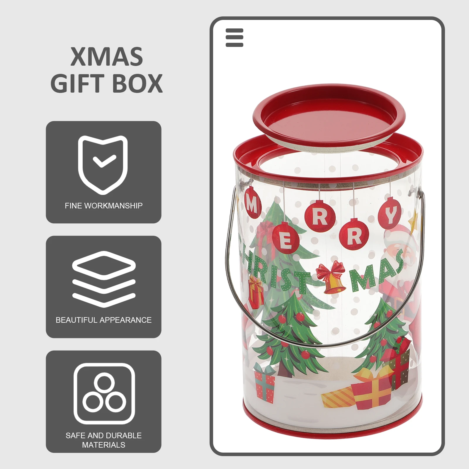 8 Pcs Food Plastic Jars Adorable Candy Canister Christmas Supply Cookie Tinplate Lid Containers
8 Pcs Food Plastic Jars Adorable Candy Canister Christmas Supply Cookie Tinplate Lid Containers