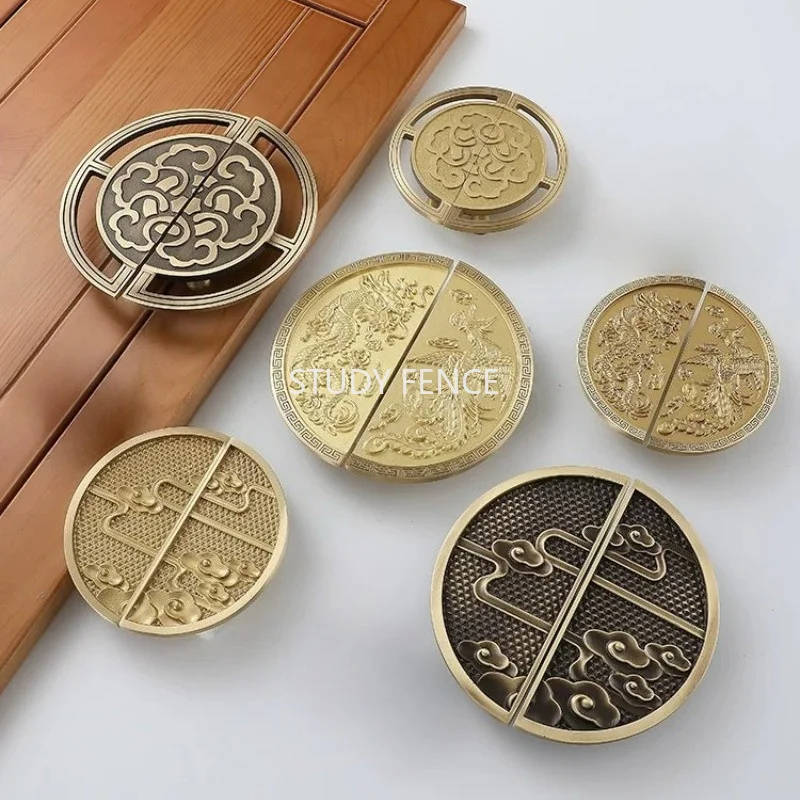 1 Set of Chinese Style Copper Handle Circular Cabinet Handle Antique Furniture Handle Drawer Copper Handles Hardware Accessories
1 Set of Chinese Style Copper Handle Circular Cabinet Handle Antique Furniture Handle Drawer Copper Handles Hardware Accessories