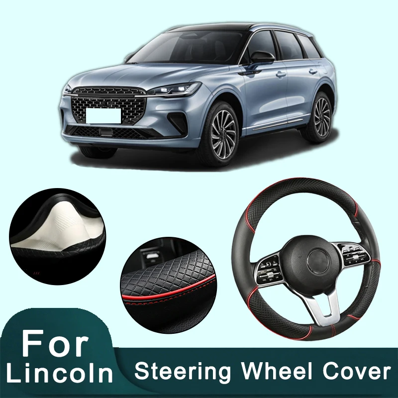 For lincoln Series 38cm Car Leather Steering Wheel Cover- Anti-Slip, Wear-Resistant, All-Season, Universal | Cubre Volante Auto
For lincoln Series 38cm Car Leather Steering Wheel Cover- Anti-Slip, Wear-Resistant, All-Season, Universal | Cubre Volante Auto