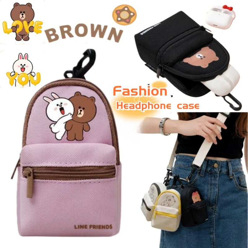 New LINE FRIENDS Brown Cony Sally Choco Fashion Personalized Mini Key Case Secondary Printed Headphone Bag for Boys and Girls
New LINE FRIENDS Brown Cony Sally Choco Fashion Personalized Mini Key Case Secondary Printed Headphone Bag for Boys and Girls