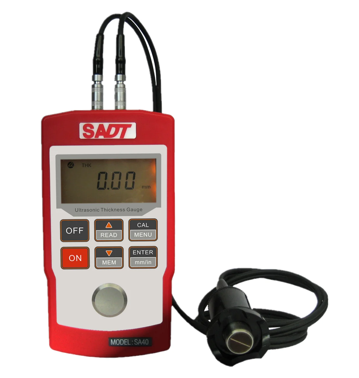 Ultrasonic Digital( echo to echo )thickness gauge SA40+ testing metal thickness covered with coating
Ultrasonic Digital( echo to echo )thickness gauge SA40+ testing metal thickness covered with coating