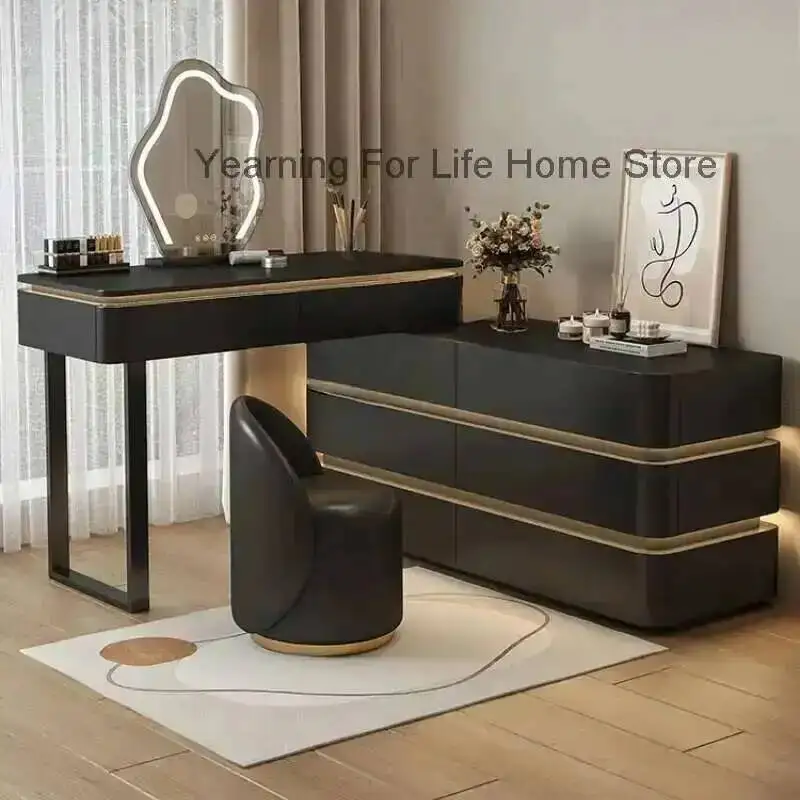 Bedroom Table Vanity Make Wooden Modern Luxury Up Organizer Table Dressers Light Mirror Drawers Tocador De Maquillaje Furniture
Bedroom Table Vanity Make Wooden Modern Luxury Up Organizer Table Dressers Light Mirror Drawers Tocador De Maquillaje Furniture