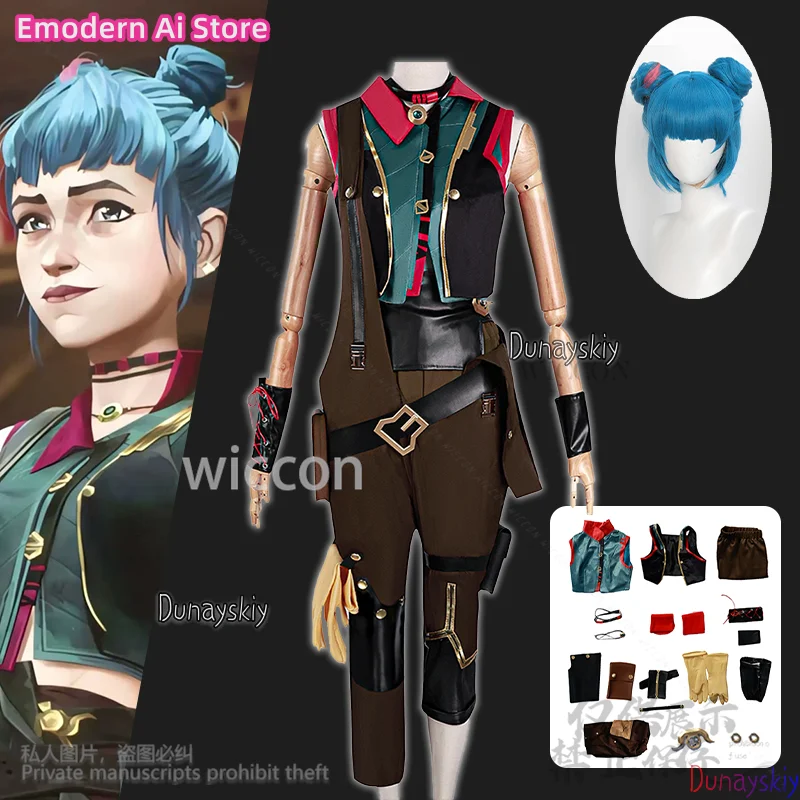 Anime Game LoL TV 2 Cosplay Young Arcane Jinx Top Pants Clothing Uniform Costume For Woman Girls Halloween Christmas Customized
Anime Game LoL TV 2 Cosplay Young Arcane Jinx Top Pants Clothing Uniform Costume For Woman Girls Halloween Christmas Customized